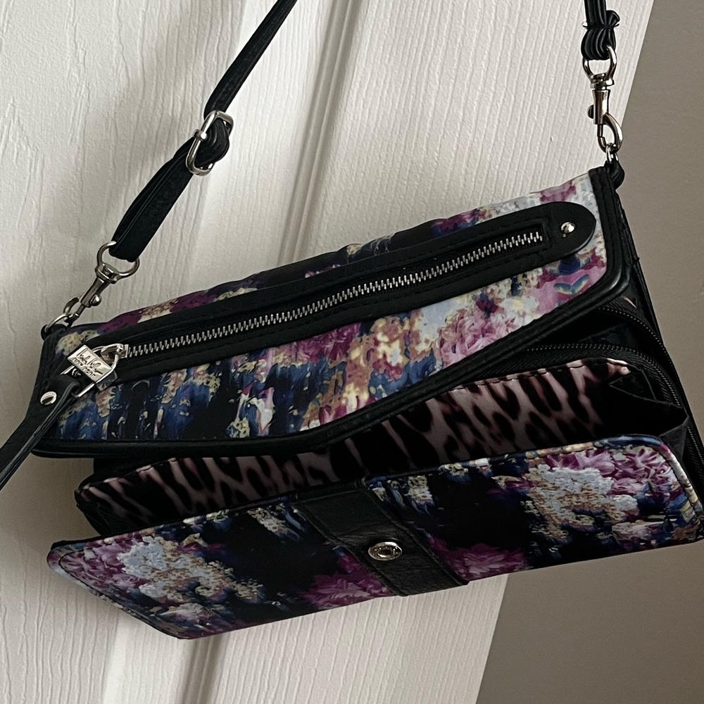 Nicole Miller watercolor crossbody
